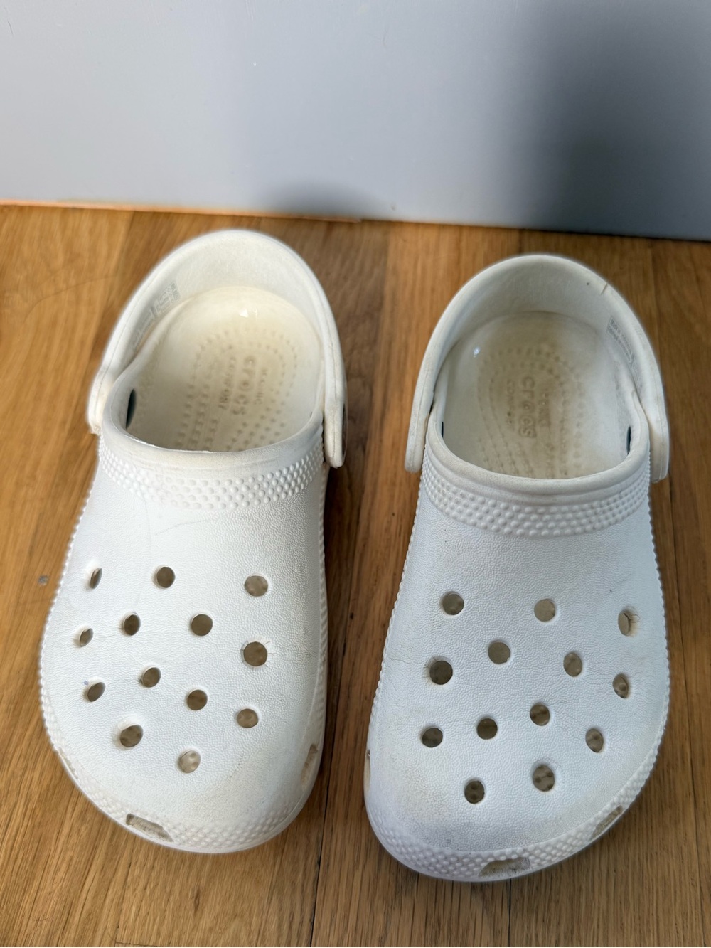 CROCS Kids White Water Clog with Heel Strap
